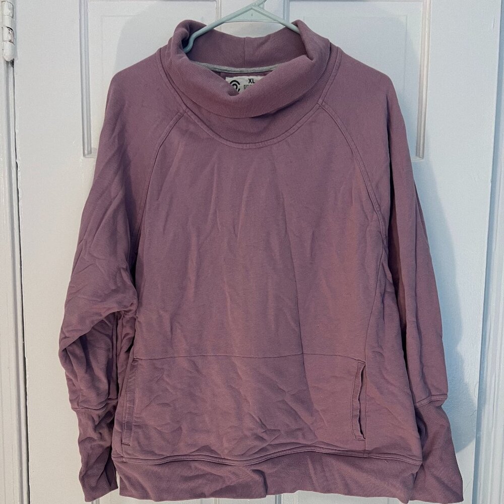 Purple Athleisure Sweatshirt